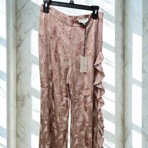 🌸 Aexis Paisley Fringe Pants – Size S